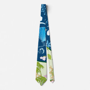 Blue Kimono Tie