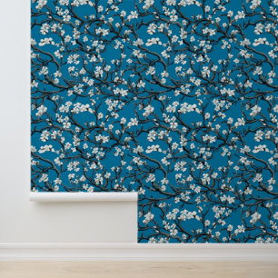 Blue Klimt,Almond tree, Art,Painting,Gustav Klimt, Wallpaper