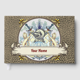 Blue Knight Family Crest Surname  book 