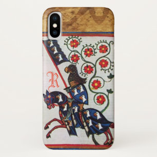 BLUE KNIGHT MEDIEVAL PARCHMENT MONOGRAM Case-Mate iPhone CASE