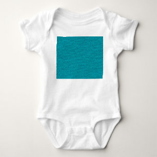 Blue Knitting Wool Texture Closeup Baby Bodysuit
