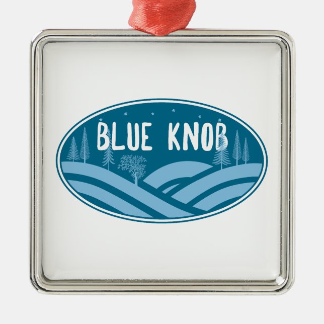 Blue Knob Pennsylvania Outdoors Metal Tree Decoration (Front)