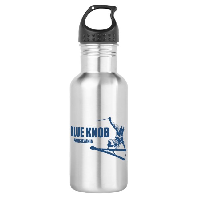 Blue Knob Pennsylvania Skier 532 Ml Water Bottle (Front)