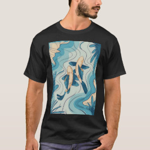 Blue Koi Fish T-Shirt