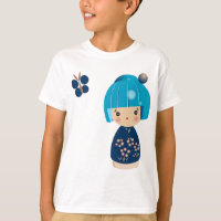 Blue Kokeshi Triplet Kids' Tee