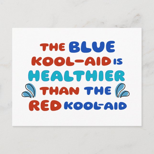 Blue Kool Aid POSTCARD (Front)