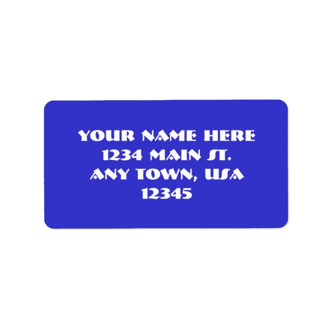 Blue Label (Front)
