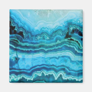 Blue Lace Agate gemstone texture Magnet