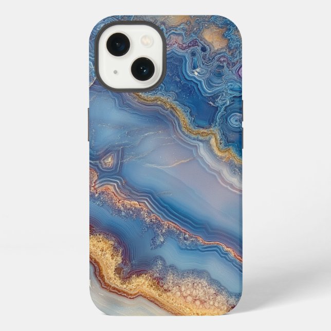 Blue Lace Agate iPhone Case (Back)