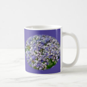 Blue Lace Cap Hydrangea Flowers Coffee Mug