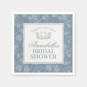 Blue Lace Doily Vintage Floral Bridal Shower Napkin
