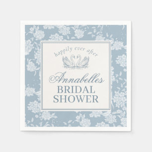 Blue Lace Doily Vintage Floral Bridal Shower Napkin