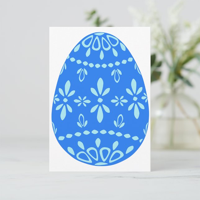 Blue Lace Easter Egg Invitations (Creator Uploaded)