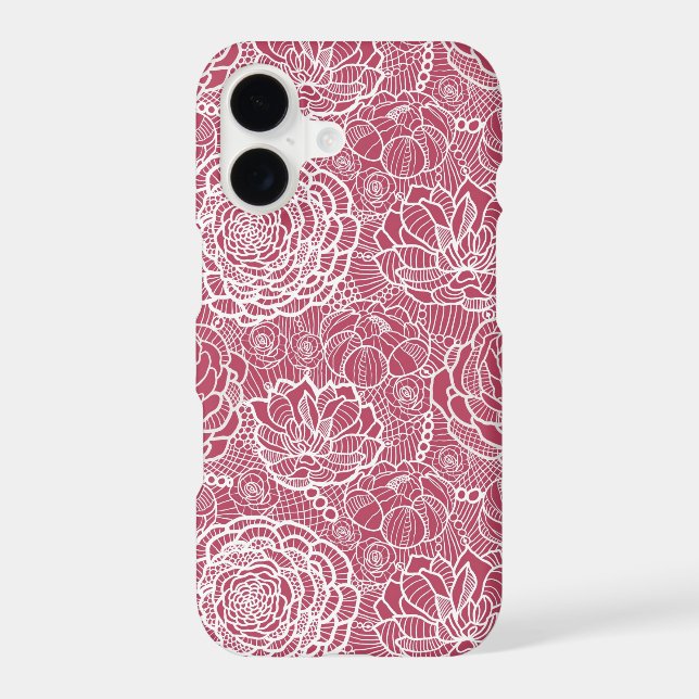 Blue lace flowers pattern background (Back)