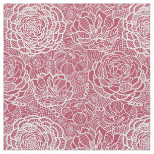 Blue lace flowers pattern background fabric