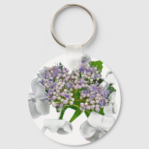 Blue Lace Hydrangea Coordinating Items Key Ring