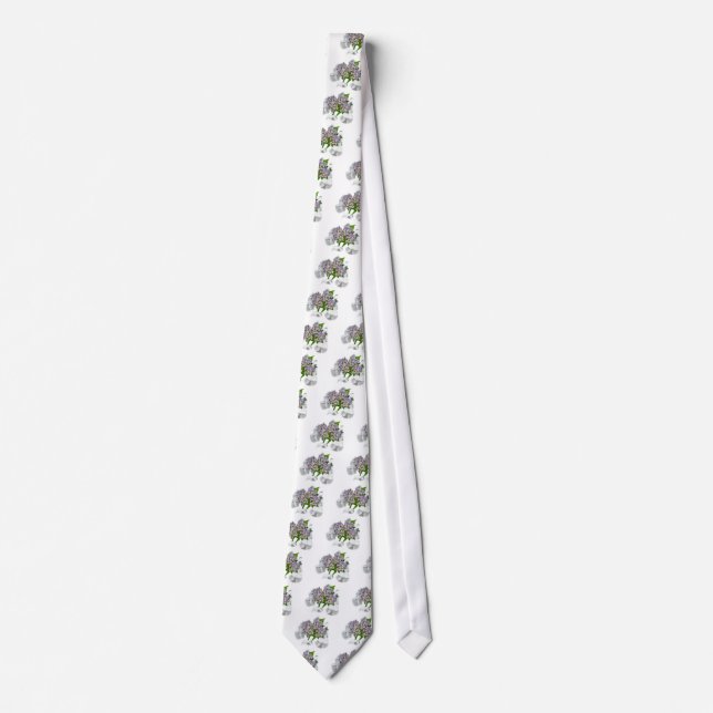 Blue Lace Hydrangea Tie (Front)