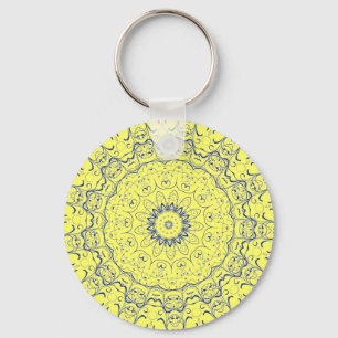 Blue Lace Key Ring