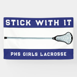 Blue Lacrosse Team Banner