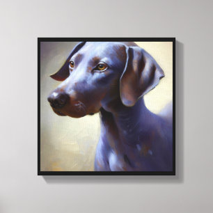 Blue Lacy Dog Canvas Print