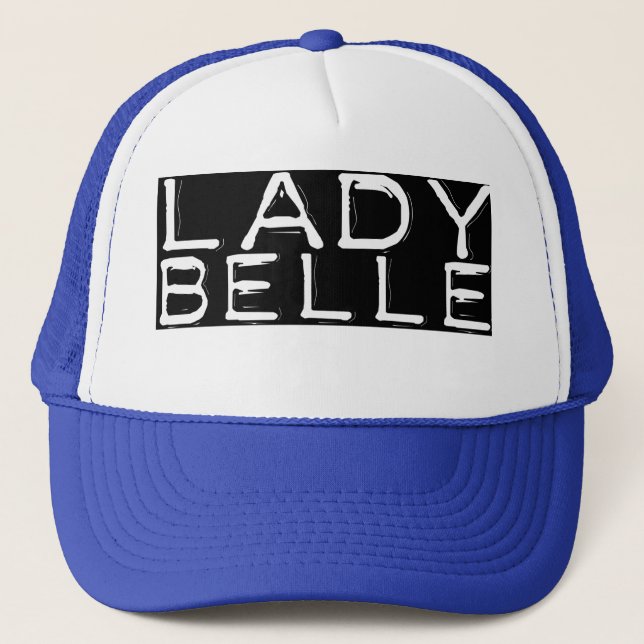 Blue "Lady Belle" Trucker Hat (Front)