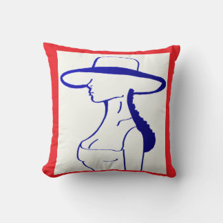 Blue Lady Cushion
