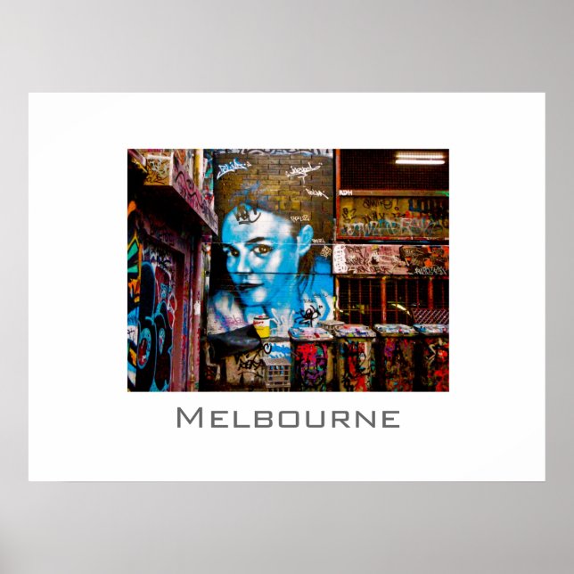 Blue Lady, Melbourne Poster (Front)