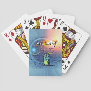 Blue Lagoon (#12 of 12 Drink Recipe Sets)          Playing Cards