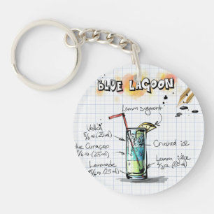 Blue Lagoon Acrylic Keychain