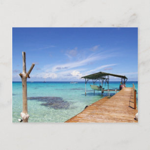 Blue Lagoon at the Tuamotus, French Polynesia Postcard