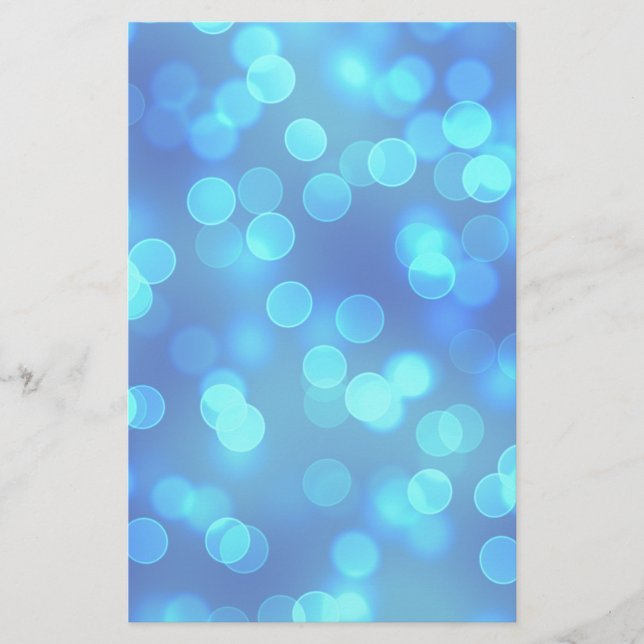 Blue Lagoon Background Stationery (Front)