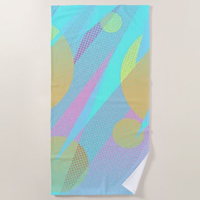Blue Lagoon Beach Towel (Front)