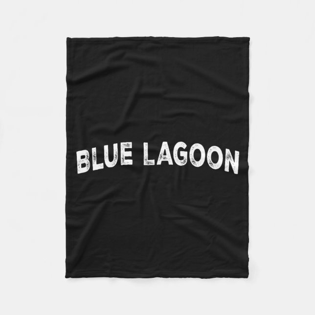 Blue Lagoon  Fleece Blanket (Front)