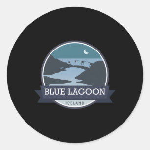 Blue Lagoon Iceland Classic Round Sticker