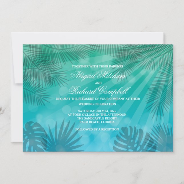 Blue Lagoon Invitation (Front)