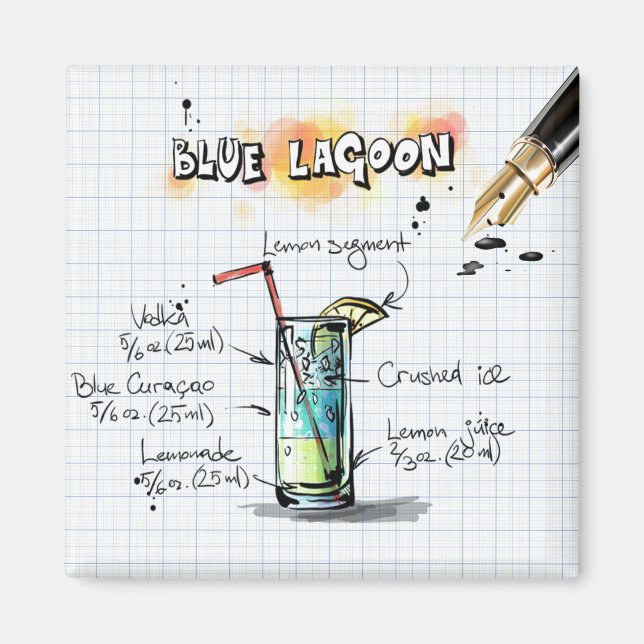 Blue Lagoon Magnet (Front)