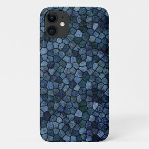 Blue Lagoon Midnight Cobbled Patchwork Terrazo Pat Case-Mate iPhone Case