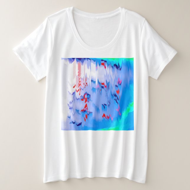 Blue lagoon plus size T-Shirt (Design Front)