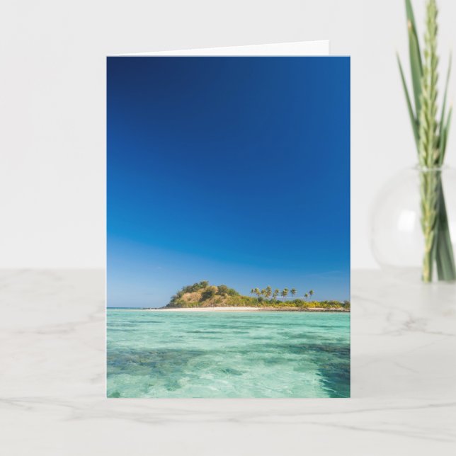 Blue Lagoon Seascape, Fiji Card (Front)