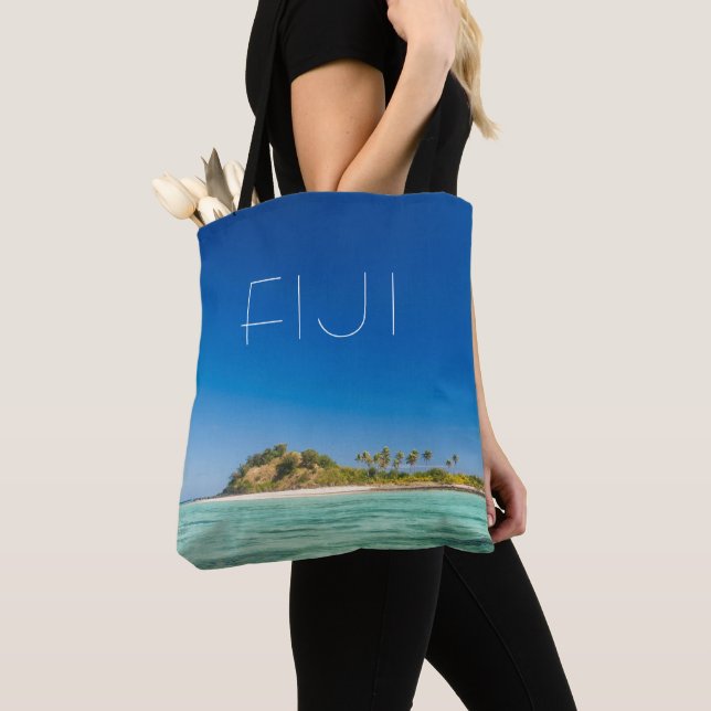 Blue Lagoon Seascape, Fiji Tote Bag (Close Up)
