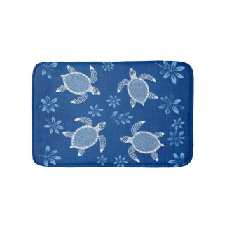 Blue Lagoon Turtles Bath Mat