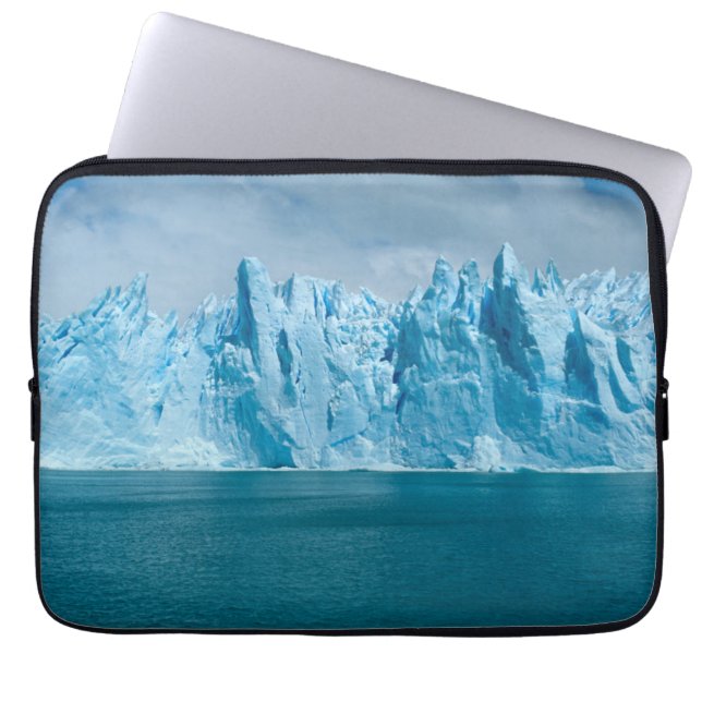 Blue Lake, Ice And Sky Laptop Sleeve (Front)