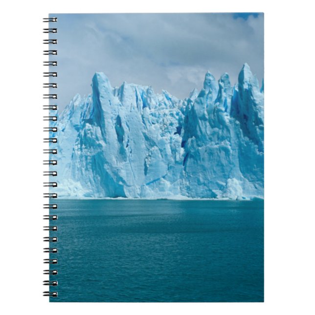 Blue Lake, Ice And Sky Spiral Notebook (Front)