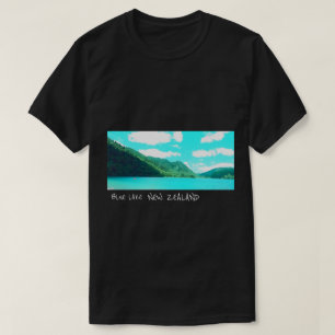 Blue Lake New Zealand Lake Tikatipu travel T-Shirt