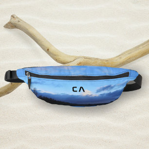 Blue Lake Photo Monogram Bum Bags