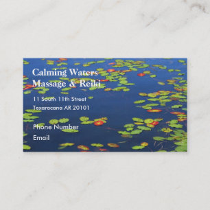 Blue Lake with lily pads Appointment Card