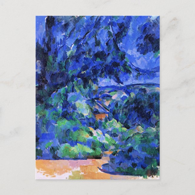 Blue Landscape by Paul Cezanne Postcard (Front)