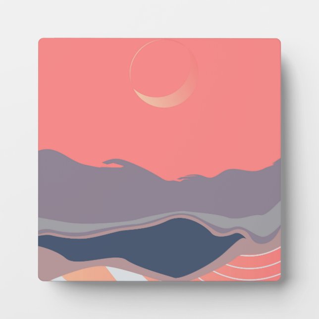 Blue landscapes plaque (Front)