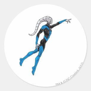 Blue Lantern 10 Classic Round Sticker