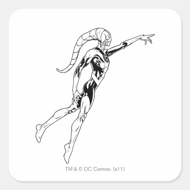 Blue Lantern 11 Square Sticker (Front)